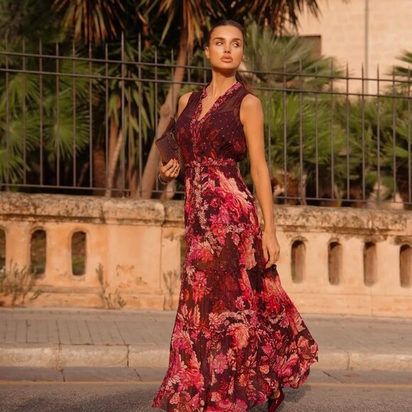 NWT HEMANT AND NANDITA AAFA DRESS - Picture 4 of 10